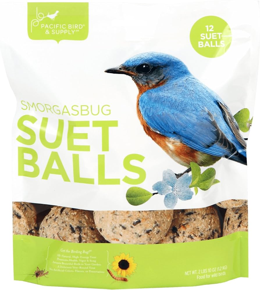 Suet balls great for birds in cooler weather