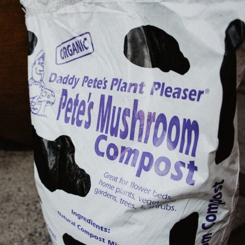 An Organic Bagged Mushroom Compost great for Vegetables, Trees and Shrubs