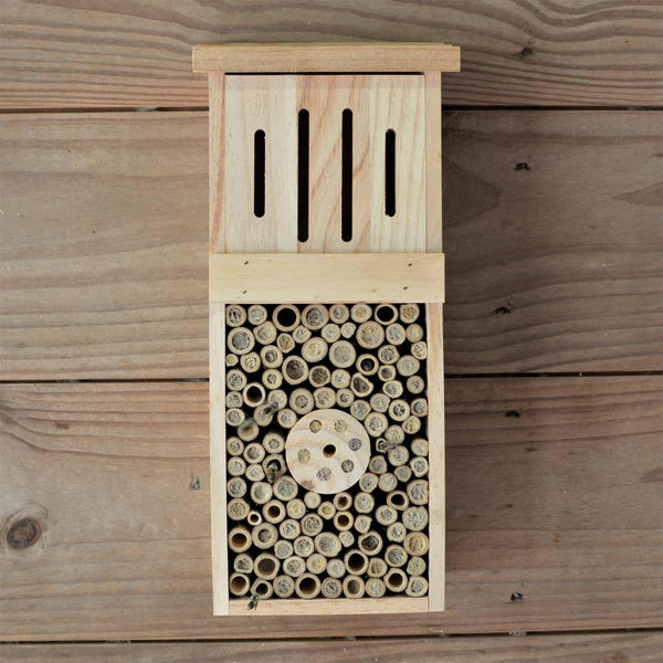 Large pollinator and beneficial insect tower for bees, butterflies and more