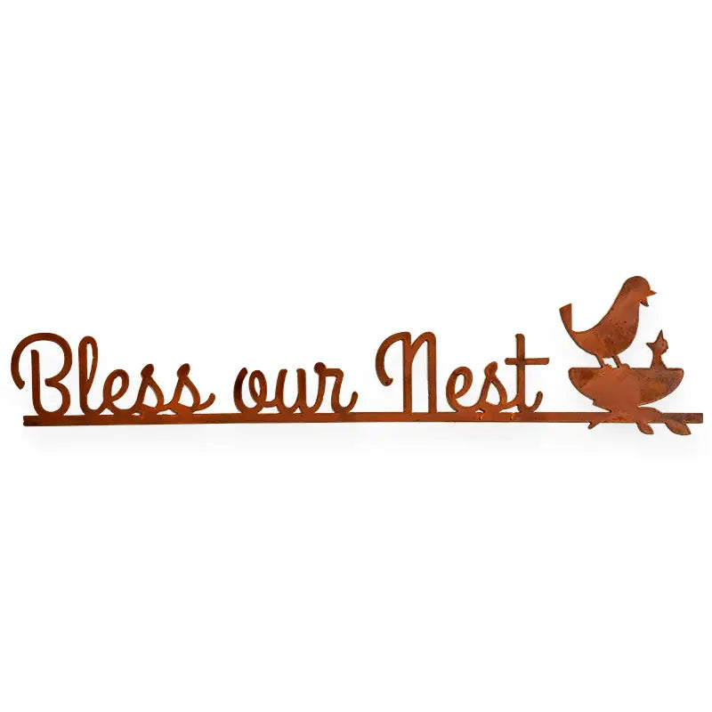 Bless Our Nest Metal Sign