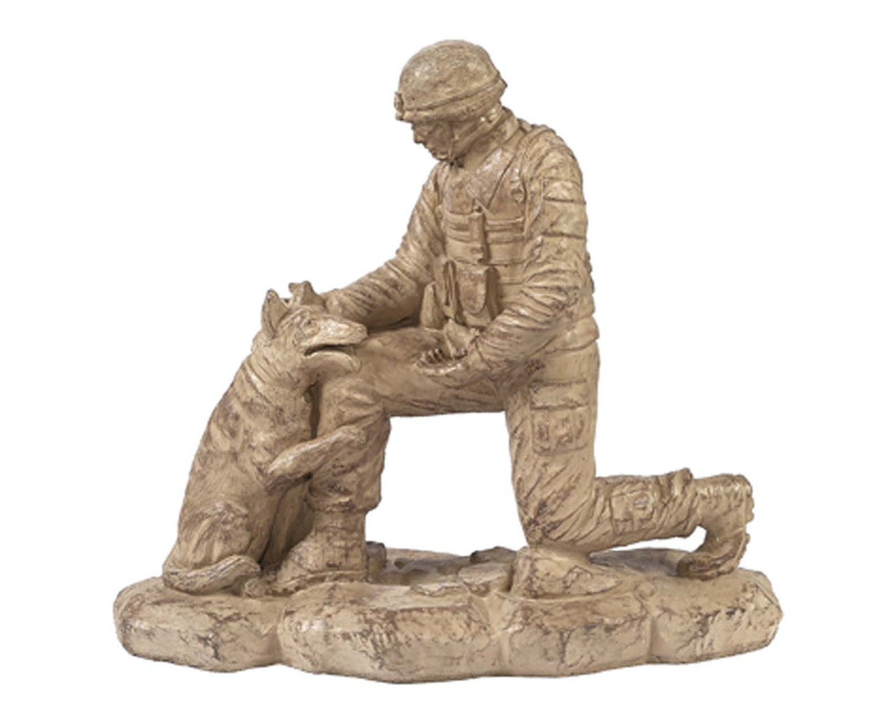 Statuary Soldier with Dog