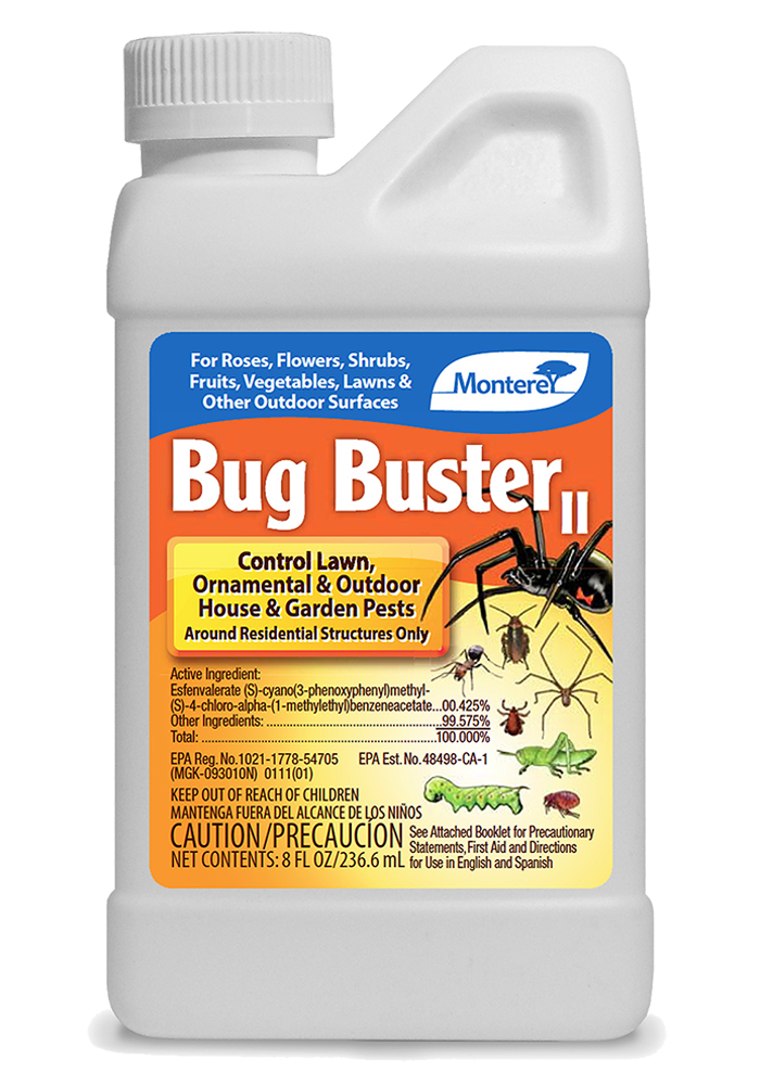 A concentrated spray used for killing and repelling spiders, ants, ladybugs and more on shrubs and outdoor surfaces.