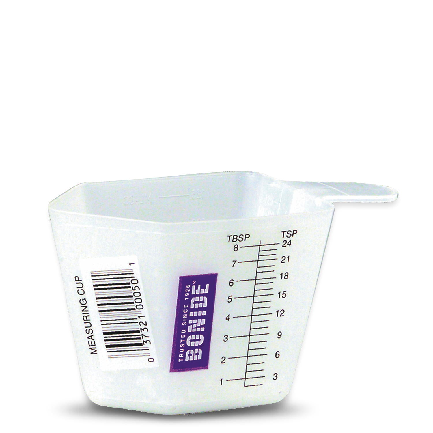 A small measuring cup great for herbicides, pesticides and insecticides. 