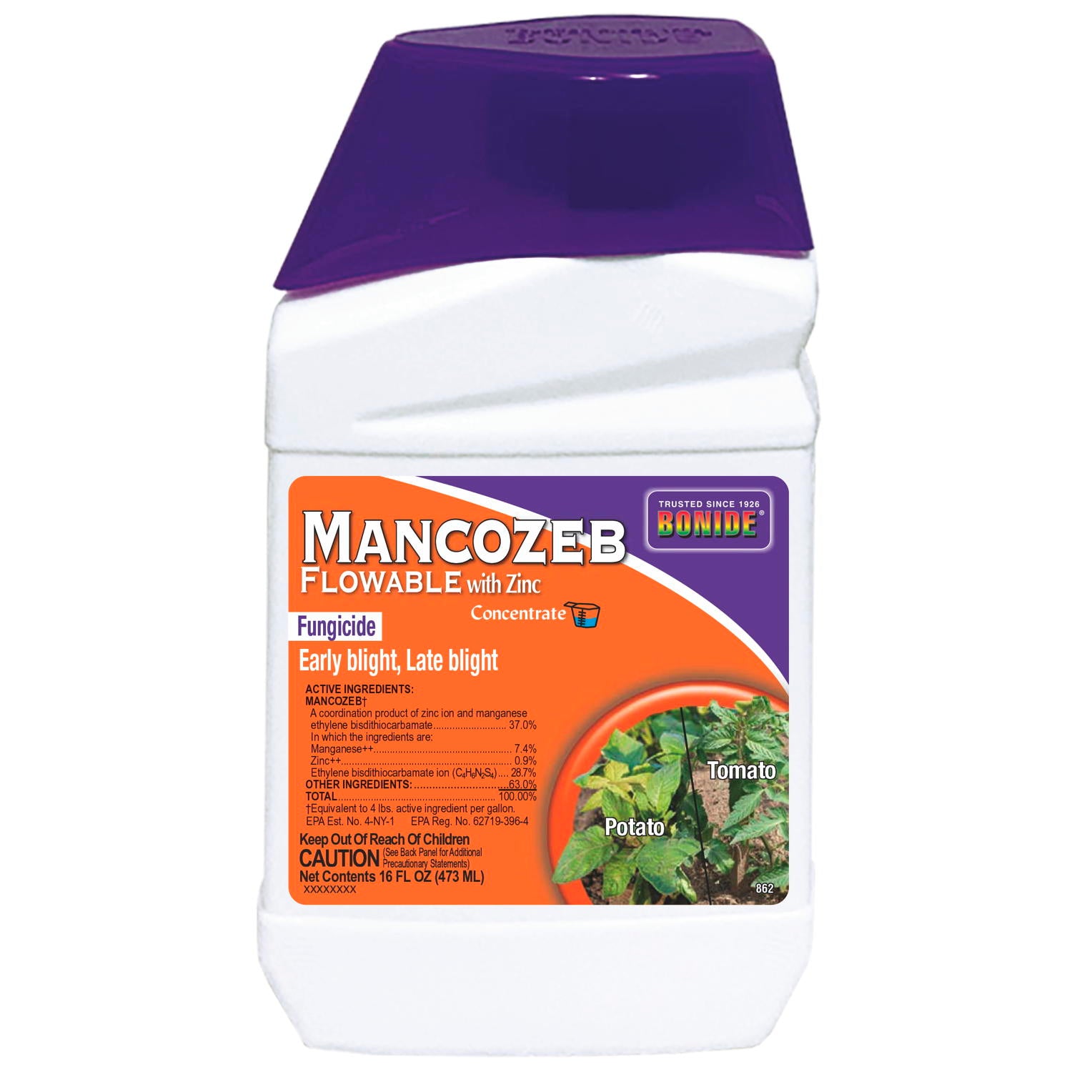 An easy to use fungicide with zinc, great for blight. Use on shrubs and vegetables