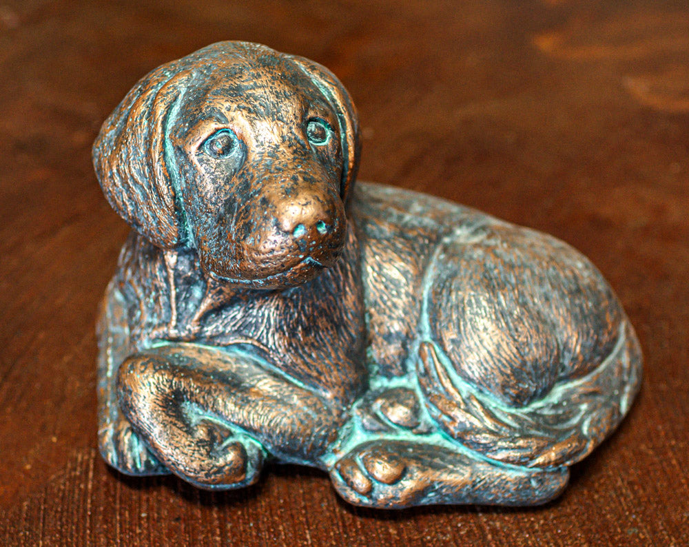 Statuary Curled Up Pup