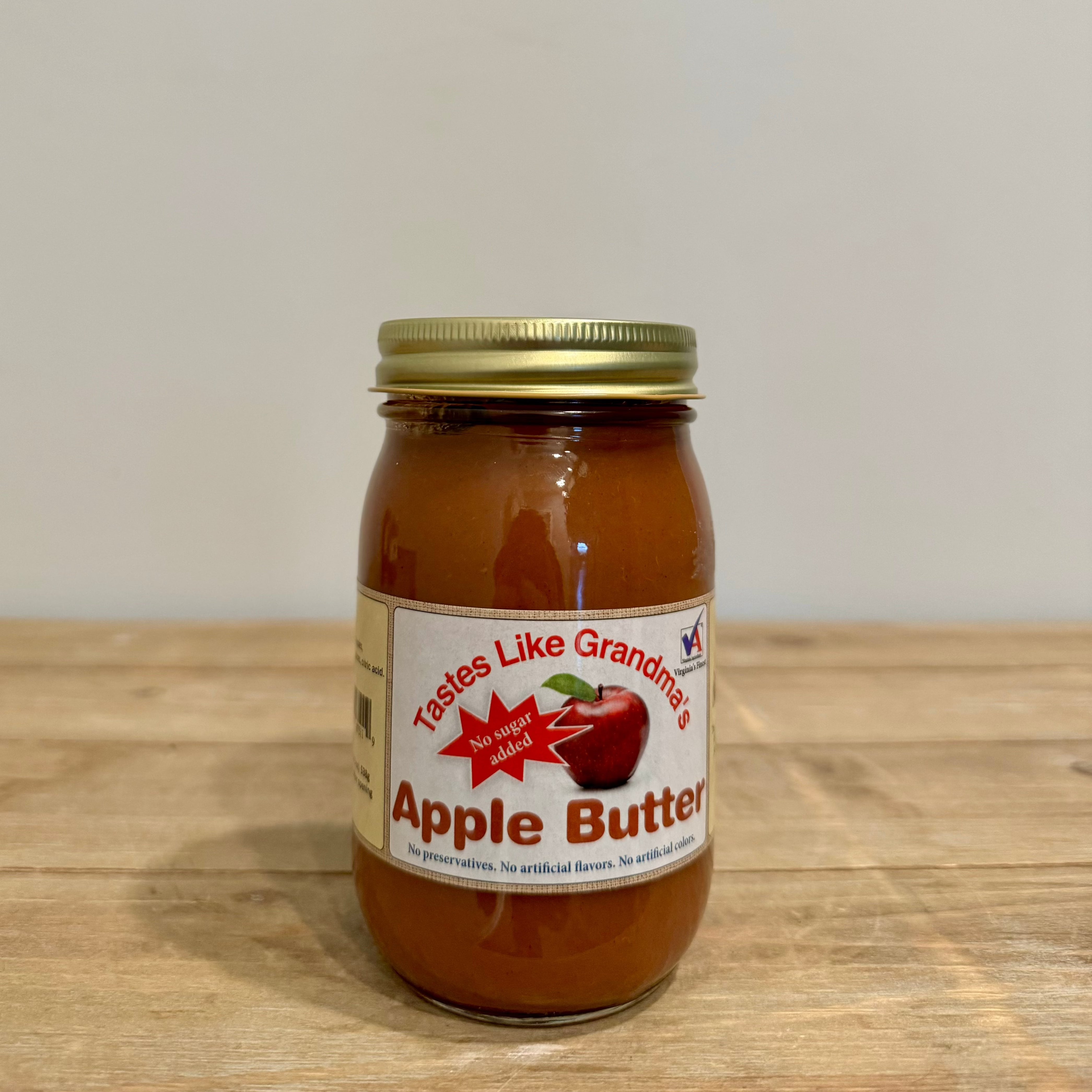 Tastes Like Grandma's Apple Butter no sugar added.