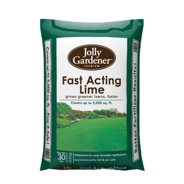 Fast acting lime for lawns