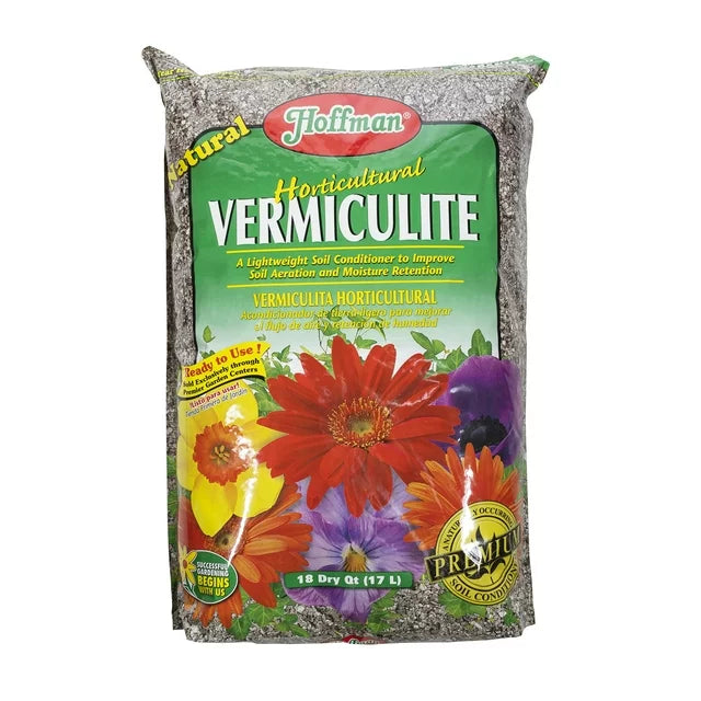 Vermiculite is a soil conditioner great for adding to houseplants, containers and raised beds. Helps with water retention.