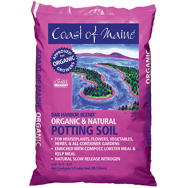 An organic potting mix from Coast of Maine great for Cannabis, houseplants and Succulents.