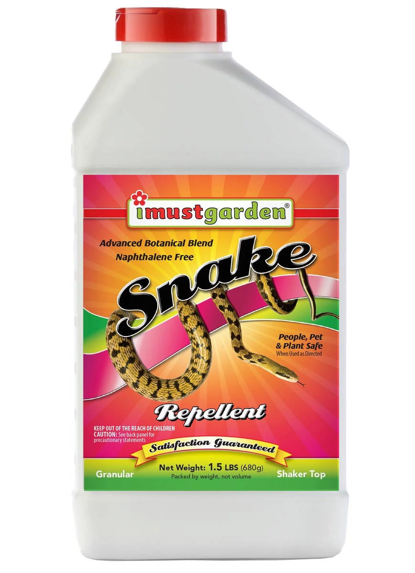 All natural snake repellent granules for lawns and garden beds