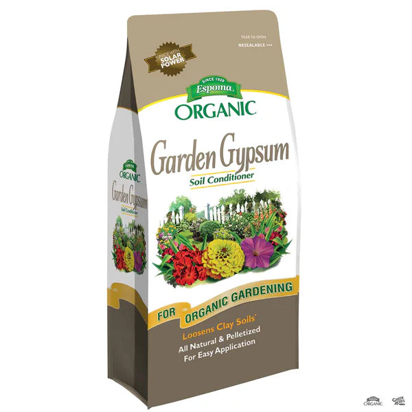 Organic gypsum great for loosening clay soils