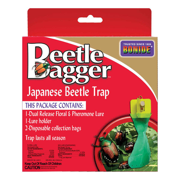 Japanese Beetle Trap Kit with Lure and Bags Included.