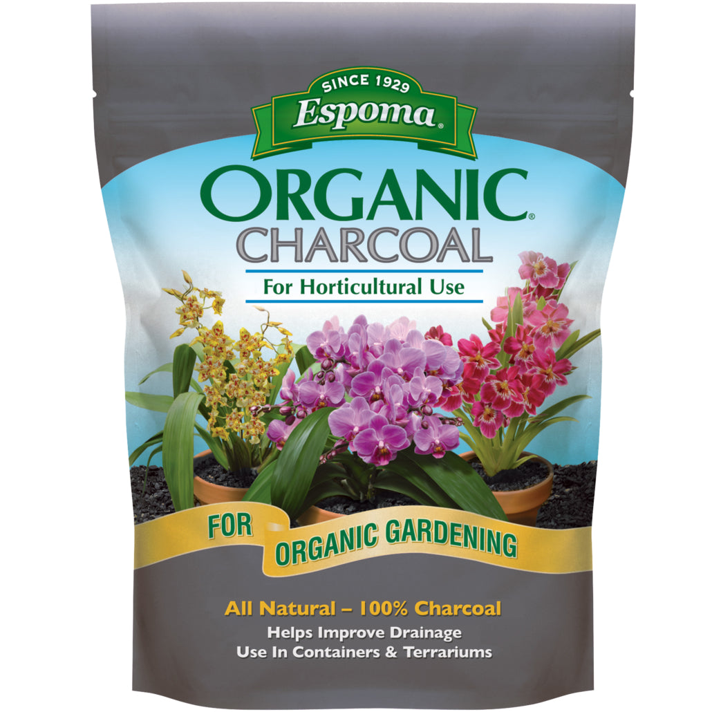 Organic horticultural charcoal great for terrariums and containers