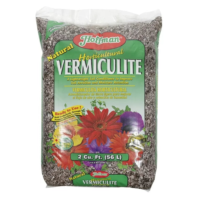 Vermiculite is a soil conditioner great for adding to houseplants, containers and raised beds. Helps with water retention.