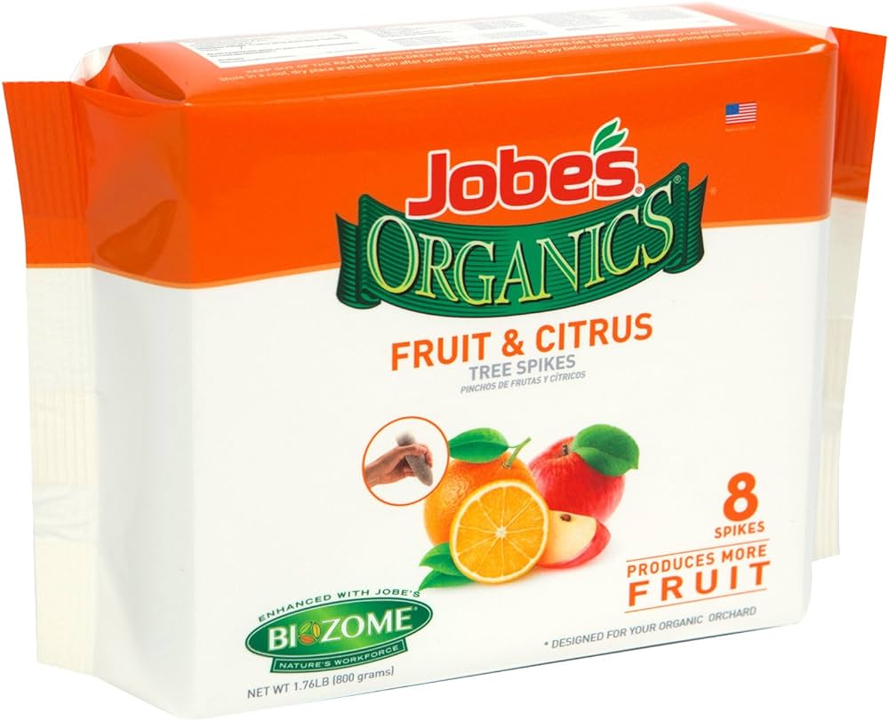 Jobe's Organic Fruit Tree Spikes 8 Pack