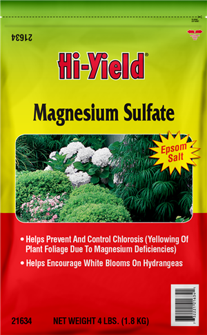 Great fertilizer for Hydrangeas, Houseplants and Palms. High concentration of Magnesium. Epsom Salt.