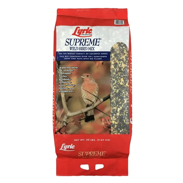 Lyric Supreme is a great wild bird seed for a variety of birds and little waste